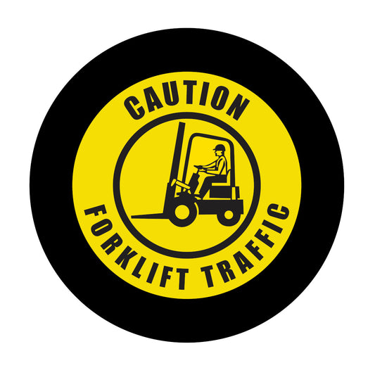 Lens Forklift Traffic Caution SizeE