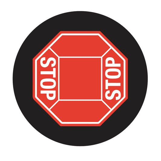 Lens STOP Sign 2 Way Opposite SizeE