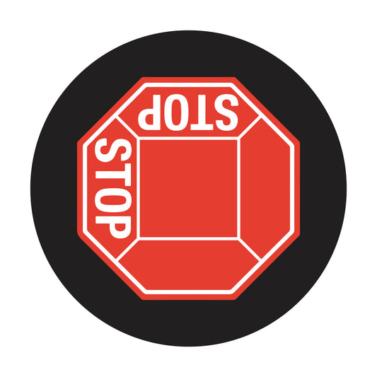 Lens STOP Sign 2 Way Adjacent SizeM