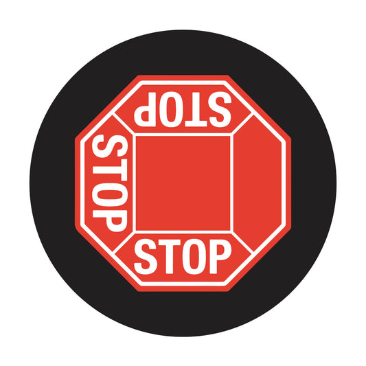 Lens STOP Sign 3 Way Lines SizeE