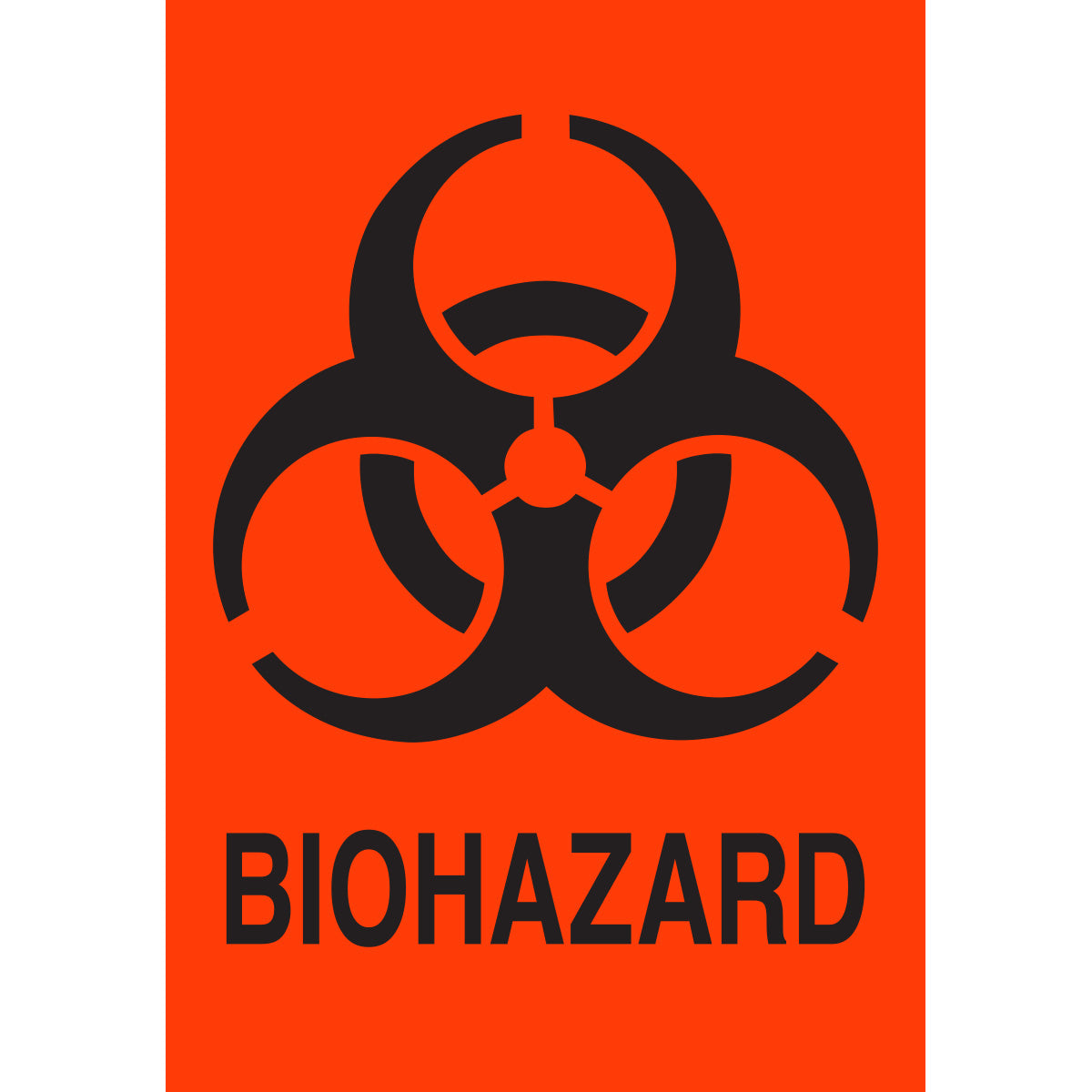 Lbls BIOHAZARD 2.875x2 25PK