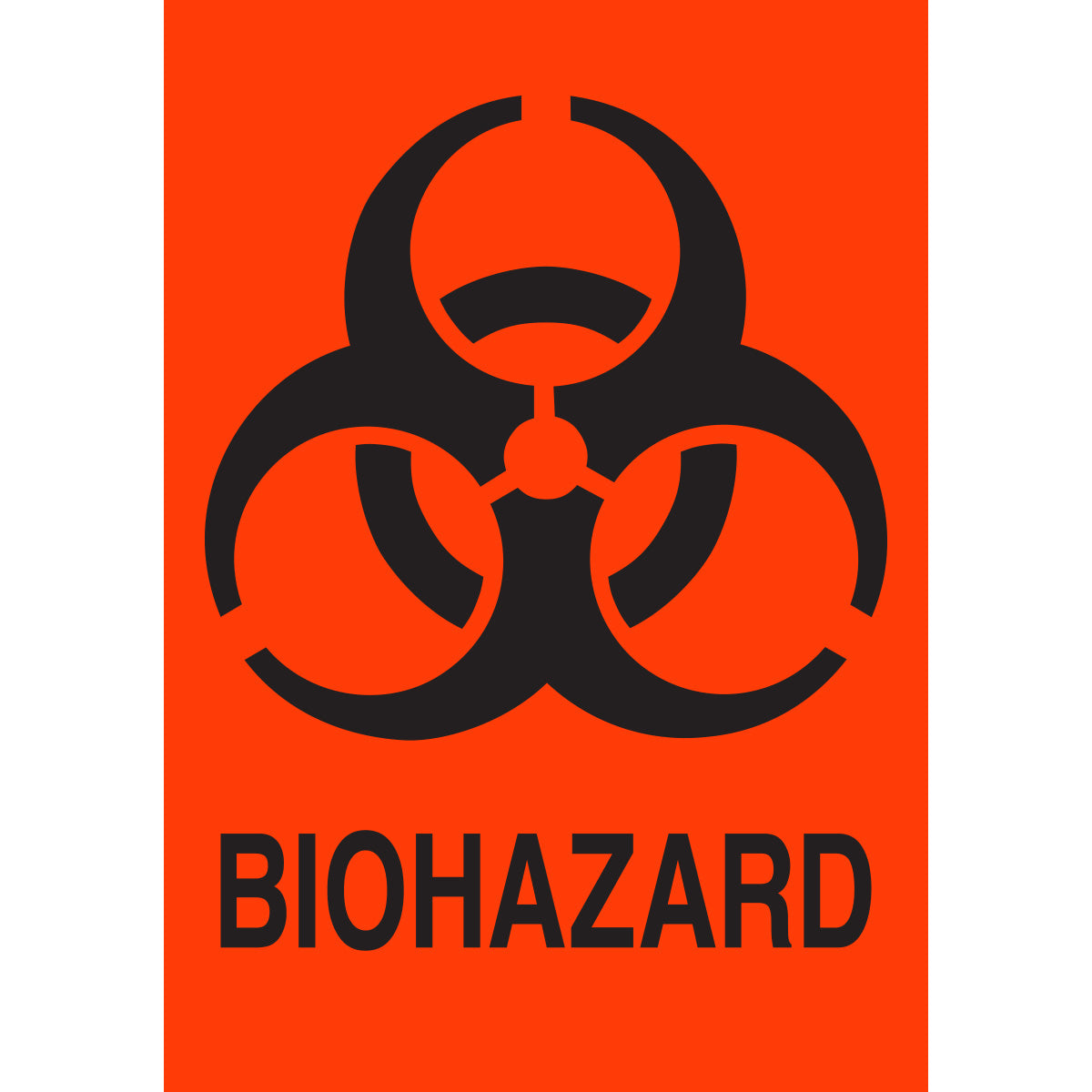 Lbls BIOHAZARD 5x3.5 20PK