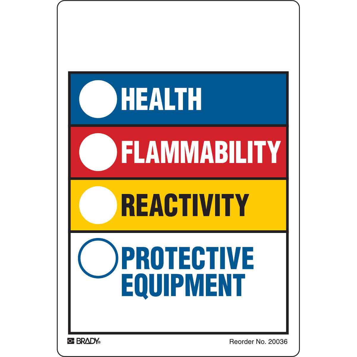 B-7569 5.875X4 50/PK HMIG LABEL