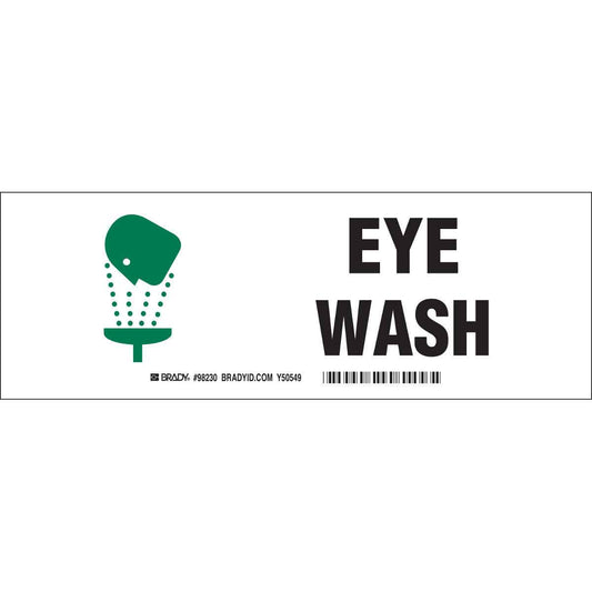 B-302 3.5X10 BLK/GRN/WHT 10/PK EYE WASH