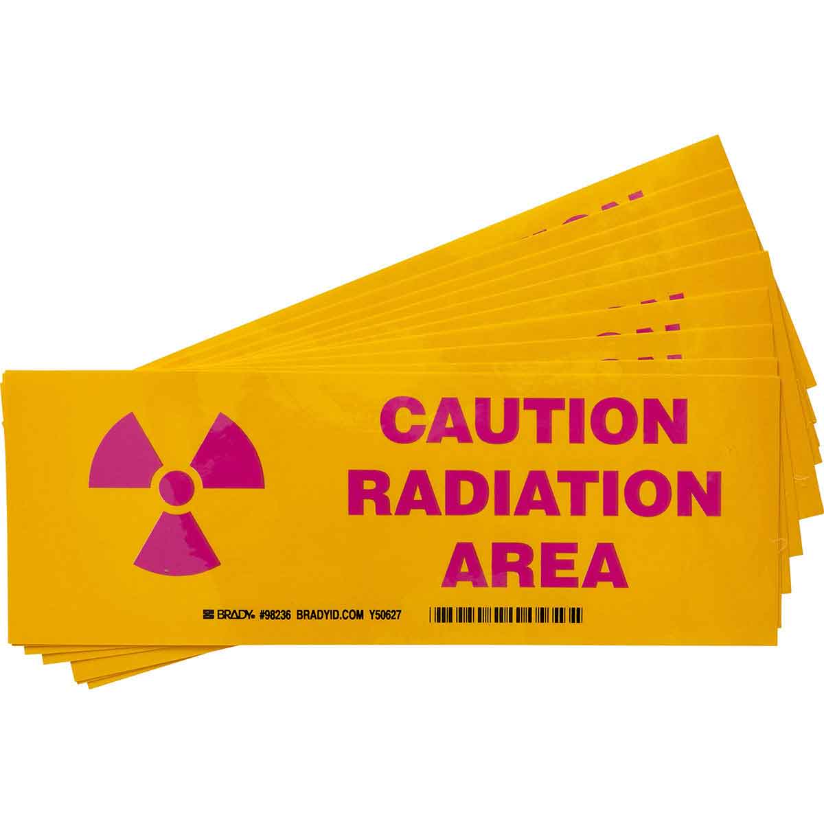 B-302 3.5X10 10/PK CAUTION RADIATION