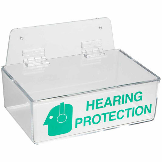 EAR PLUG DISPENSER WITH LID