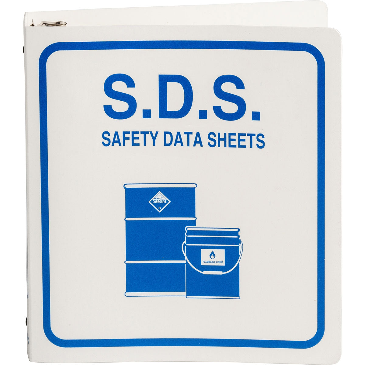 MSDS BINDER BLUE ON WHITE