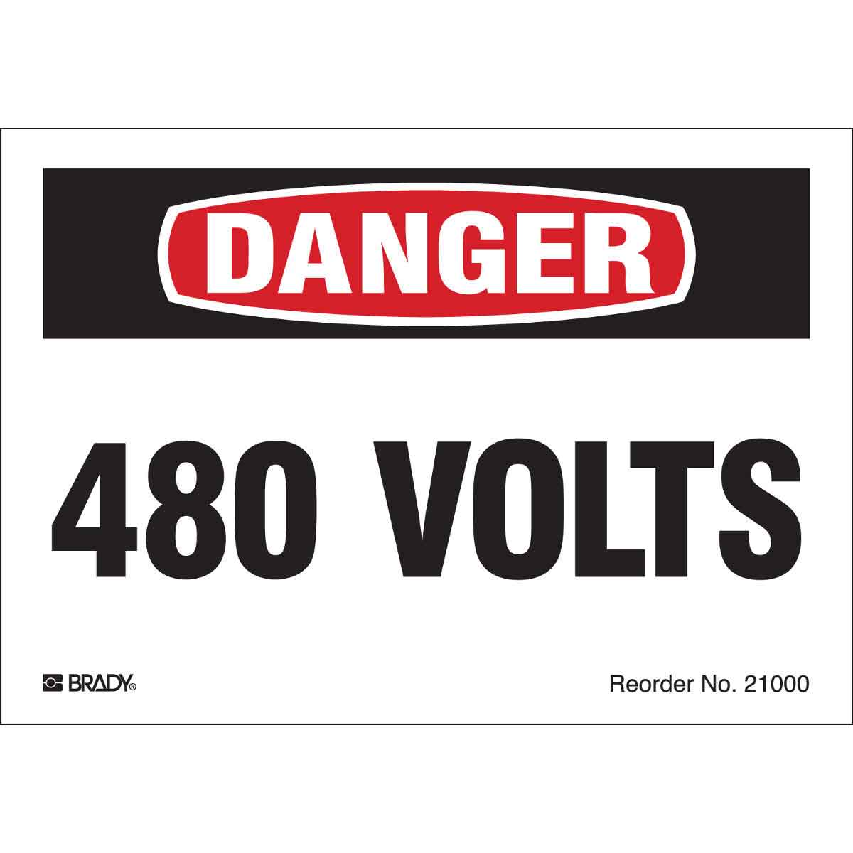 B-997 3.5X5 8/PK BLK/RED/WHT 480 VOLTS