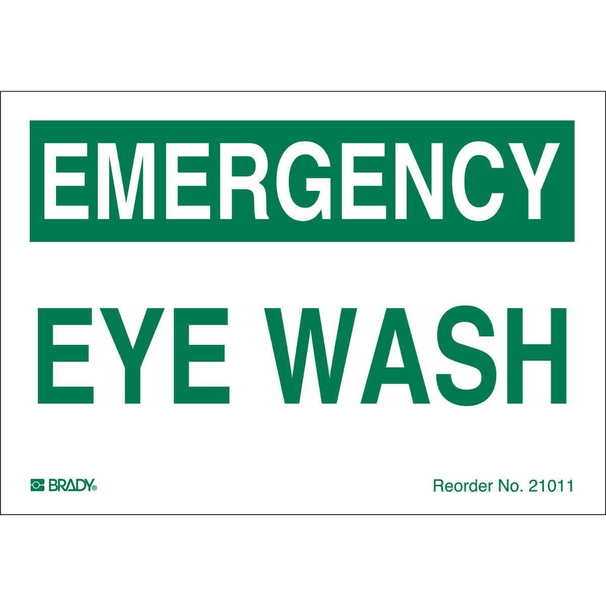 B-997 3.5X5 8/PK GRN/WHT EYE WASH