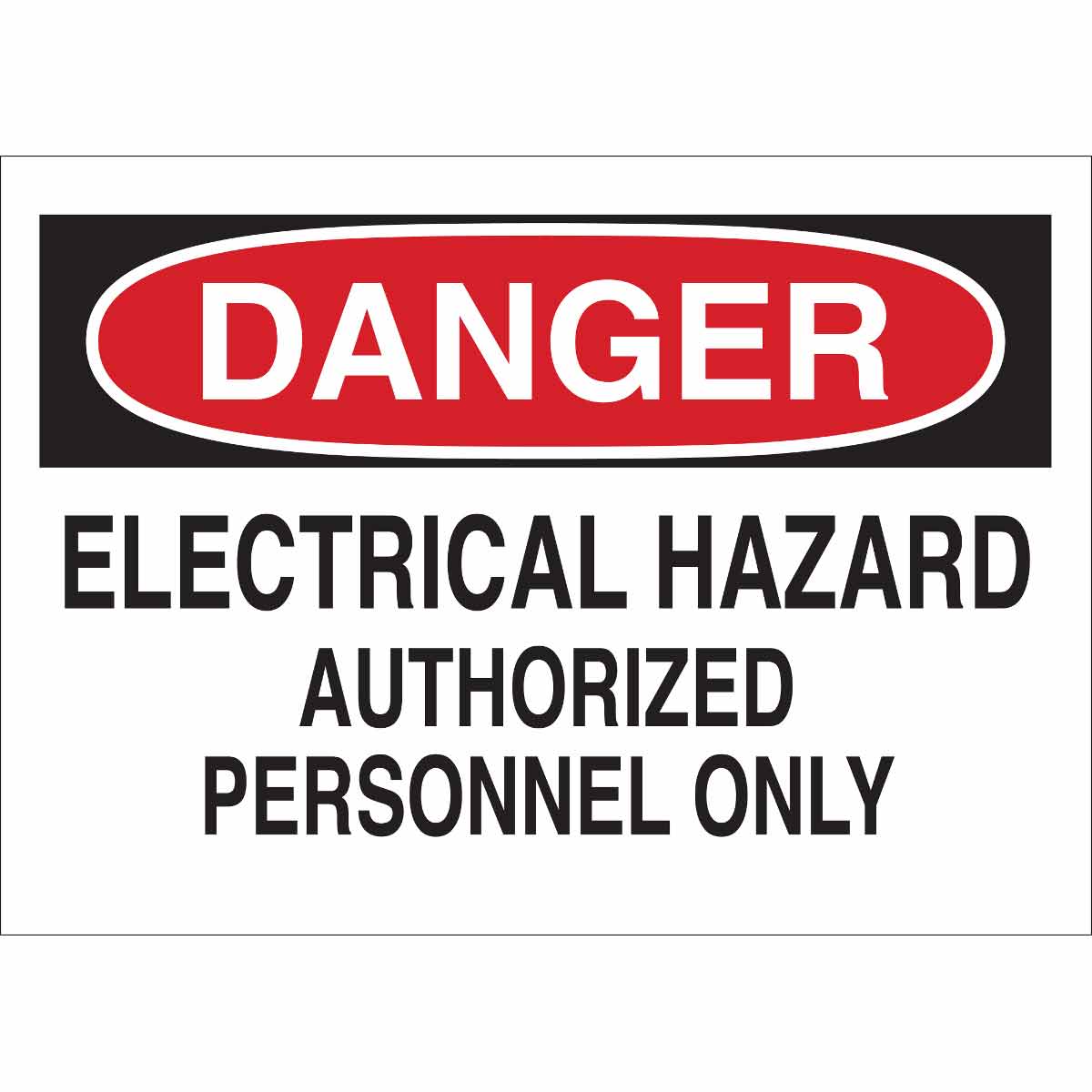 B302, 7X10" ELECTRICAL HAZ, 1 EA