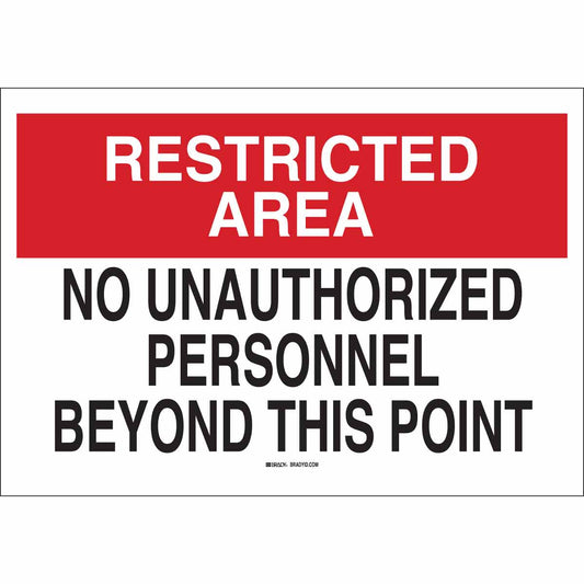 B302-10X14-WK-O--NO UNAUTHORIZED PERSON