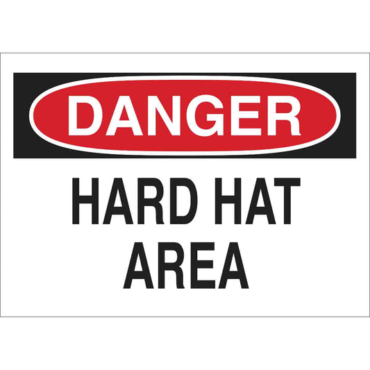 B302-7X10-WK-O-DAN-HARD HAT AREA
