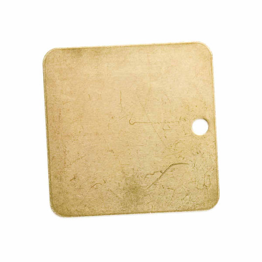 BLANK BRASS VALVE TAG 1.5 SQ.BVT 1.5SQU