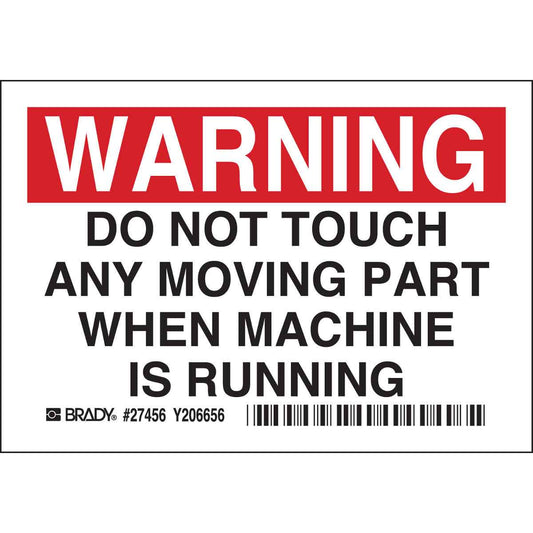 B302 SAFETY SIGN 3.5X5 BLK/RED/WHT