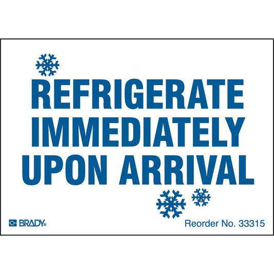 B235 2.875X4 BLU/WHT 100/PK REFRIGERATE