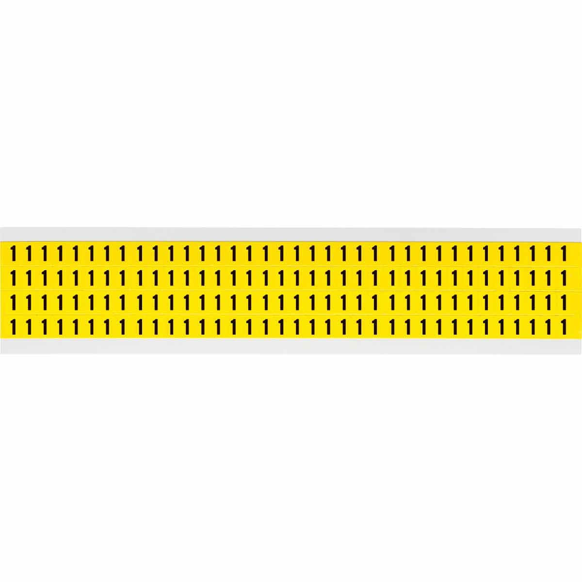 0.25" Vinyl N&L Black on Yellow 1 144/PK