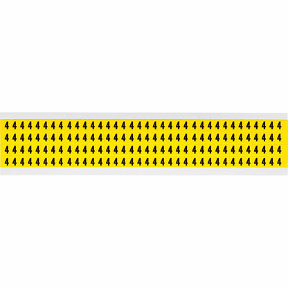 0.25" Vinyl N&L Black on Yellow 4 144/PK