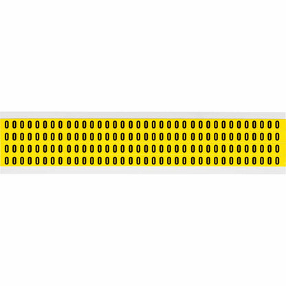 0.25" Vinyl N&L Black on Yellow O 144/PK