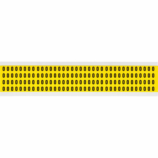0.25" Vinyl N&L Black on Yellow O 144/PK
