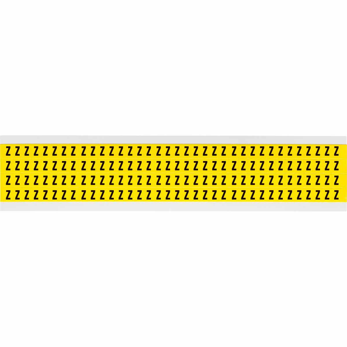 0.25" Vinyl N&L Black on Yellow Z 144/PK