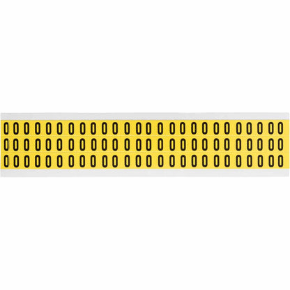 0.375" Vinyl N&L Black on Yellow 0 78/PK