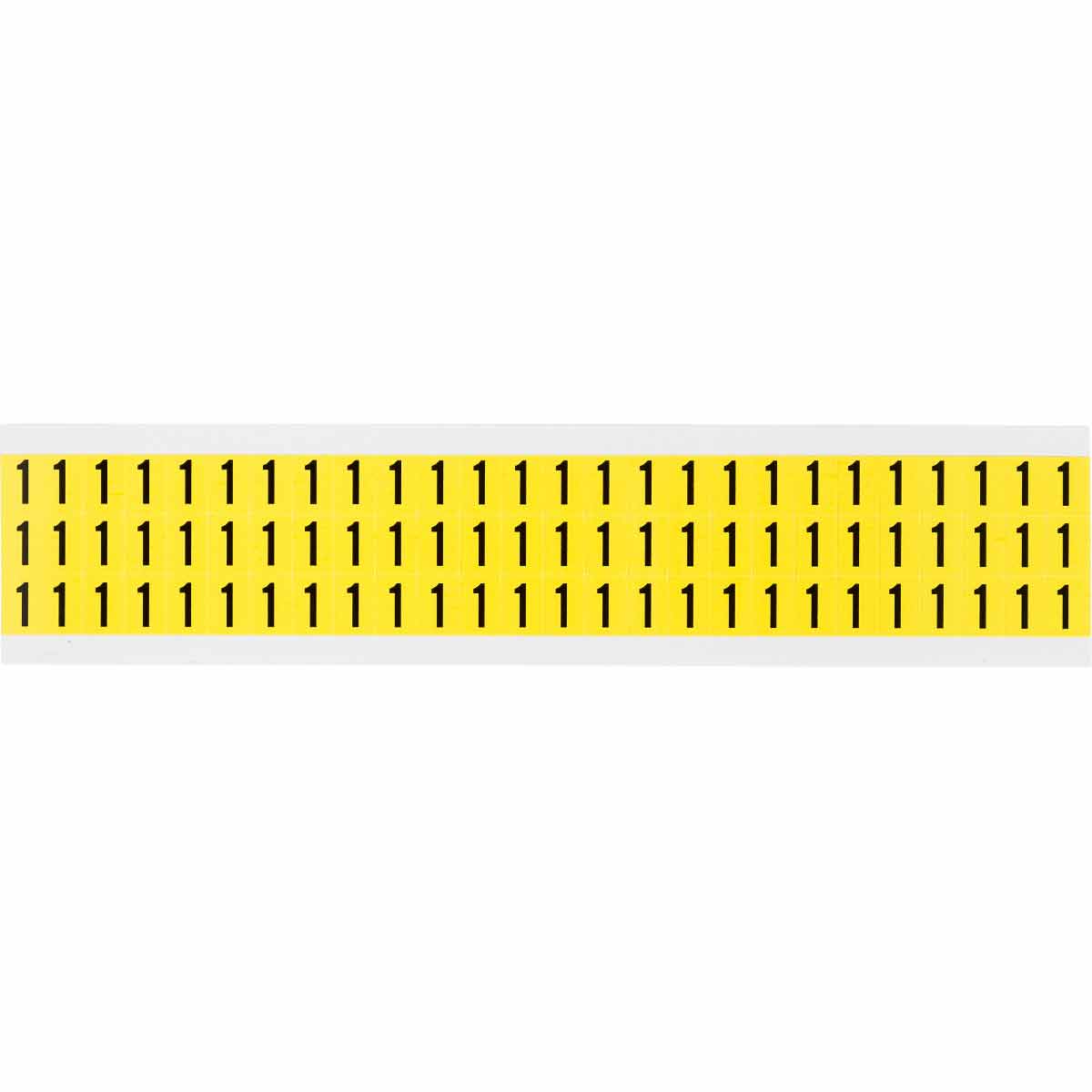 0.375" Vinyl N&L Black on Yellow 1 78/PK