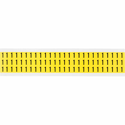 0.375" Vinyl N&L Black on Yellow 1 78/PK