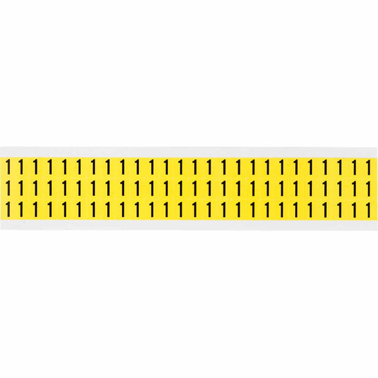 0.375" Vinyl N&L Black on Yellow 1 78/PK