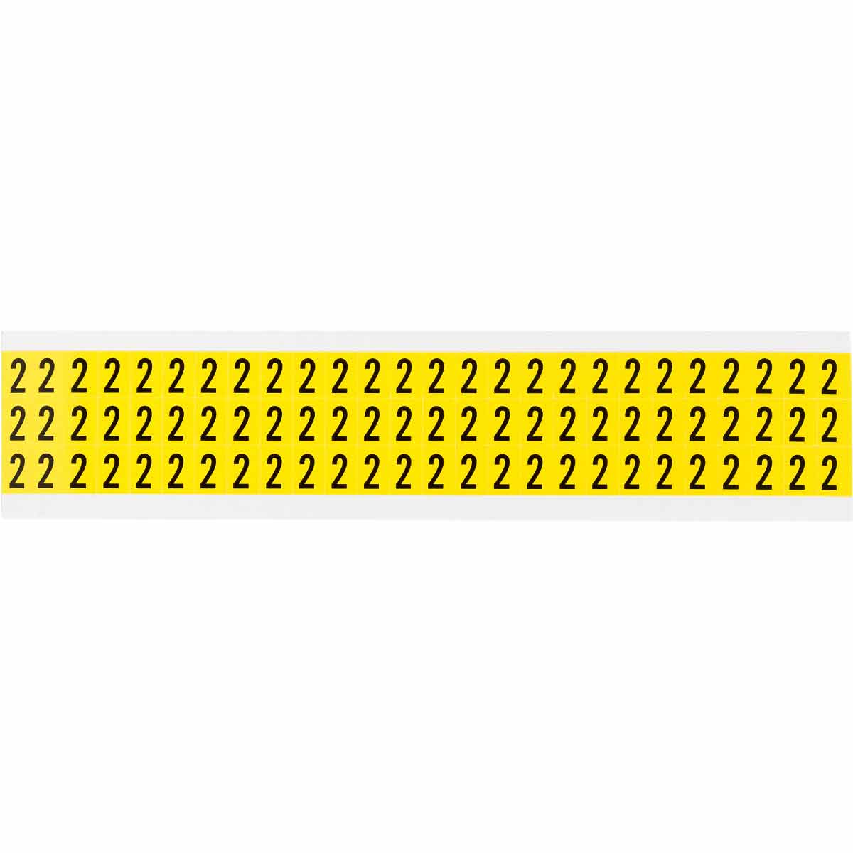 0.375" Vinyl N&L Black on Yellow 2 78/PK