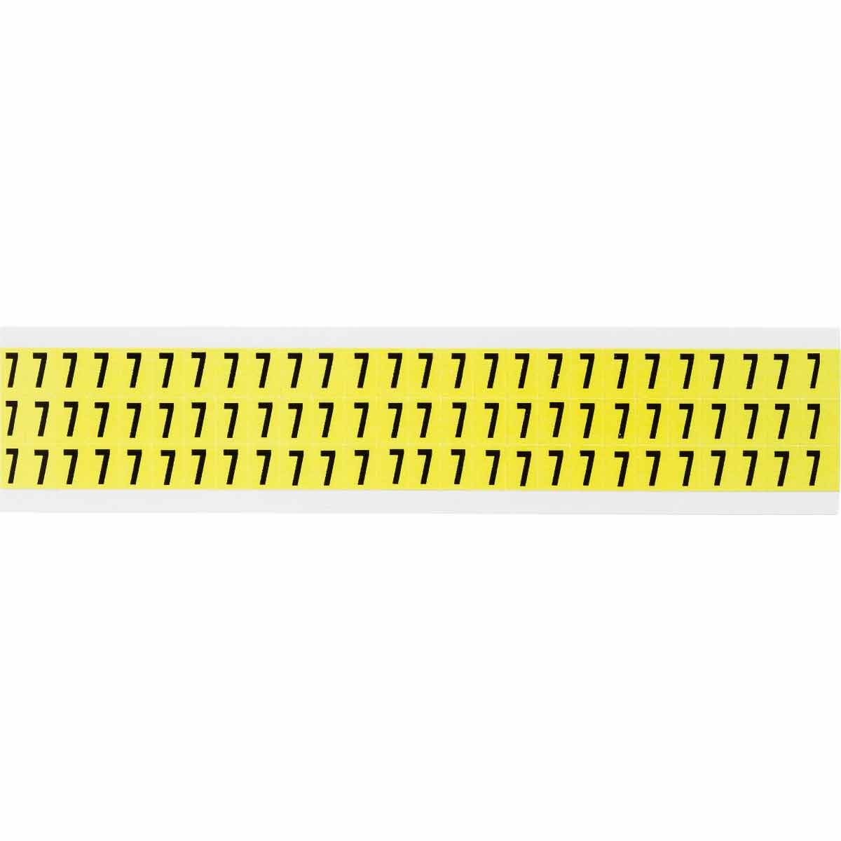 0.375" Vinyl N&L Black on Yellow 7 78/PK
