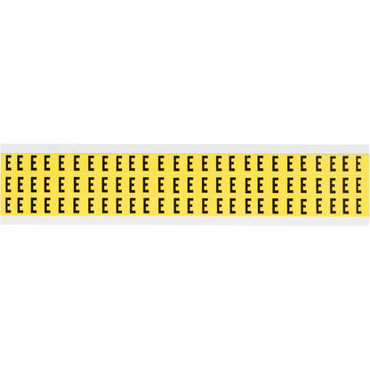 0.375" Vinyl N&L Black on Yellow E 78/PK
