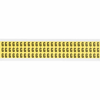 0.375" Vinyl N&L Black on Yellow G 78/PK