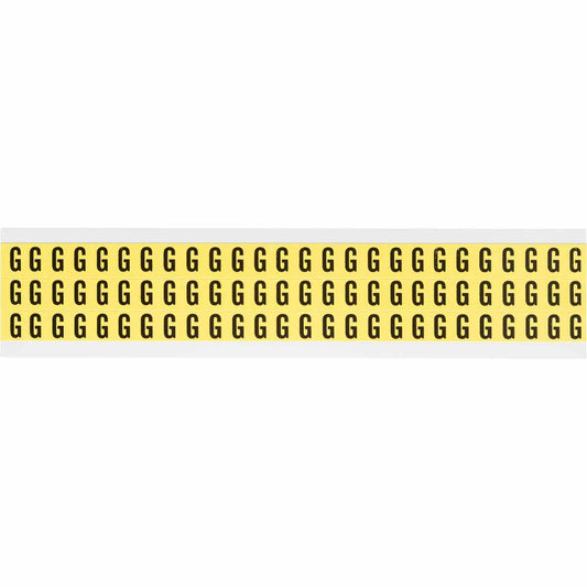 0.375" Vinyl N&L Black on Yellow G 78/PK
