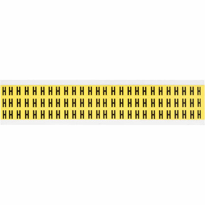 0.375" Vinyl N&L Black on Yellow H 78/PK