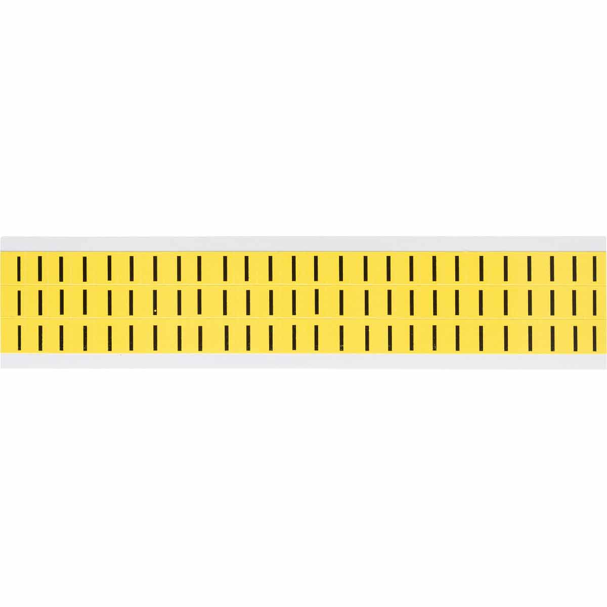 0.375" Vinyl N&L Black on Yellow I 78/PK