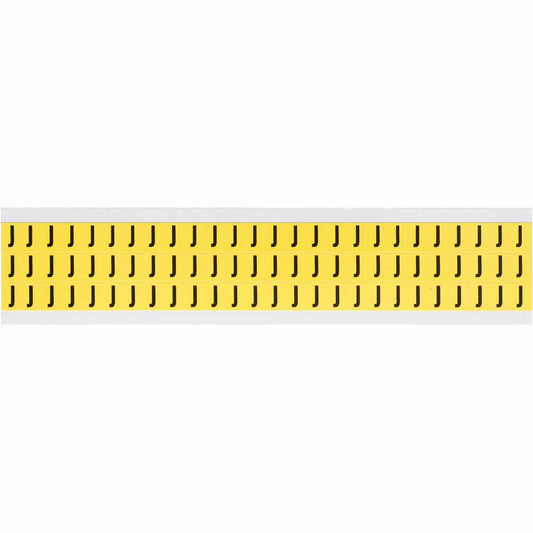 0.375" Vinyl N&L Black on Yellow J 78/PK