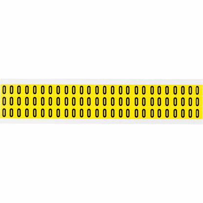 0.375" Vinyl N&L Black on Yellow O 78/PK