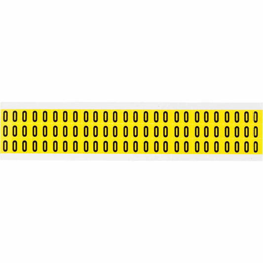 0.375" Vinyl N&L Black on Yellow O 78/PK