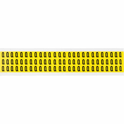 0.375" Vinyl N&L Black on Yellow Q 78/PK