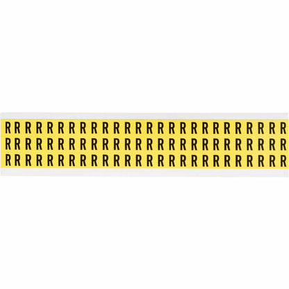 0.375" Vinyl N&L Black on Yellow R 78/PK