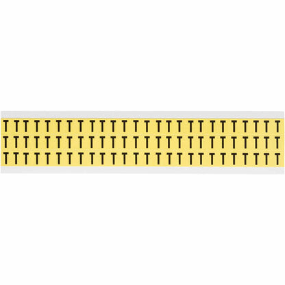 0.375" Vinyl N&L Black on Yellow T 78/PK