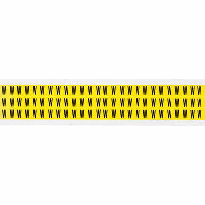0.375" Vinyl N&L Black on Yellow W 78/PK