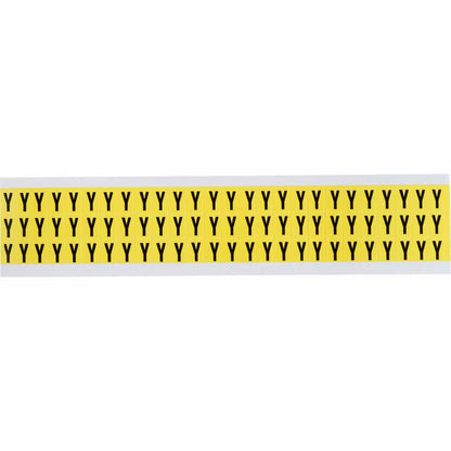 0.375" Vinyl N&L Black on Yellow Y 78/PK