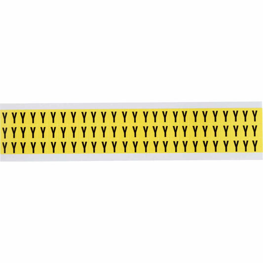 0.375" Vinyl N&L Black on Yellow Y 78/PK