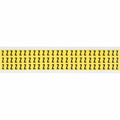 0.375" Vinyl N&L Black on Yellow Z 78/PK