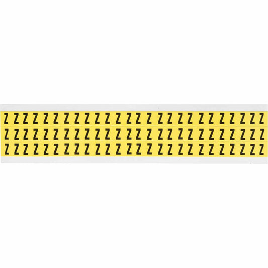 0.375" Vinyl N&L Black on Yellow Z 78/PK