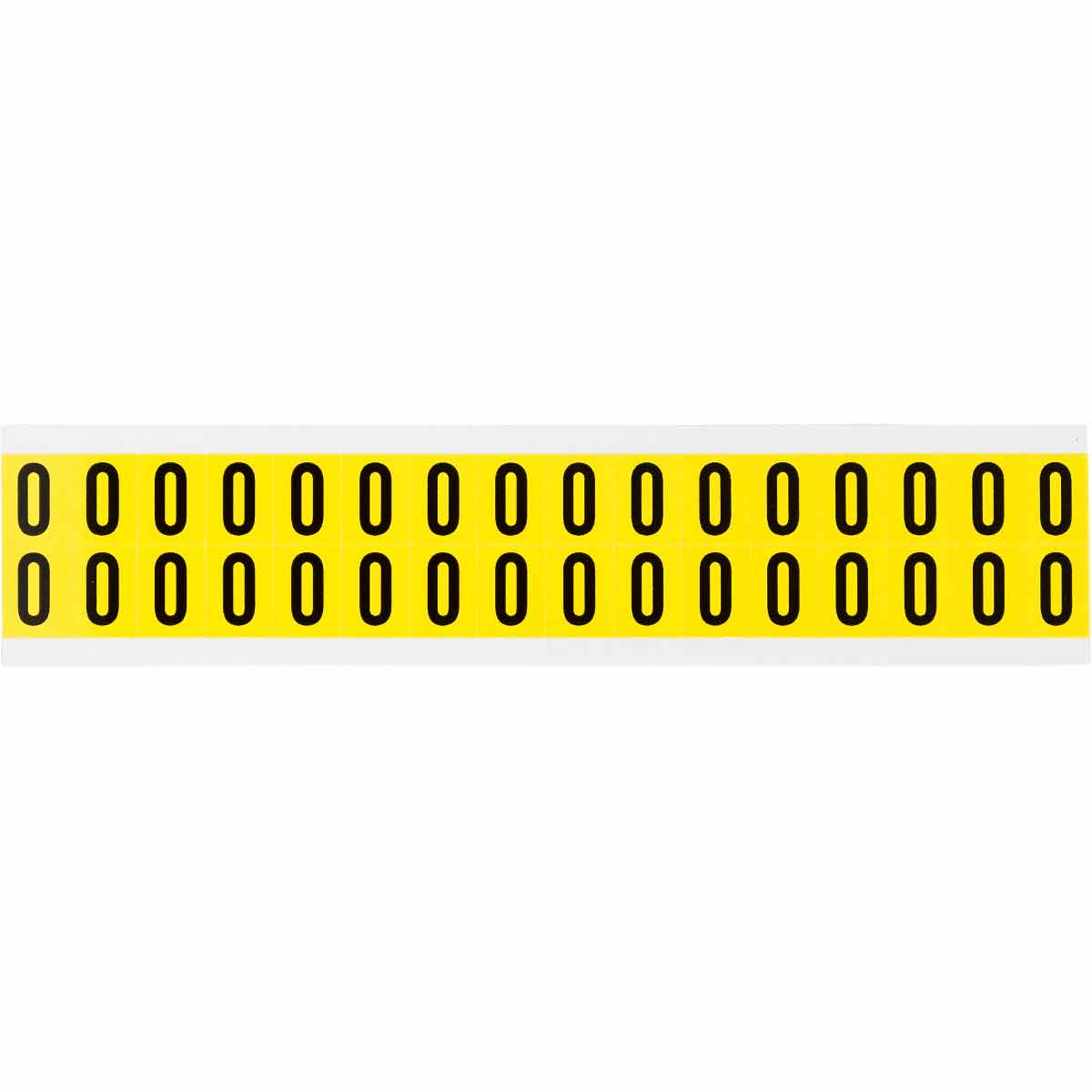 0.625" Vinyl N&L Black on Yellow 0 32/PK