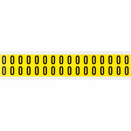 0.625" Vinyl N&L Black on Yellow 0 32/PK