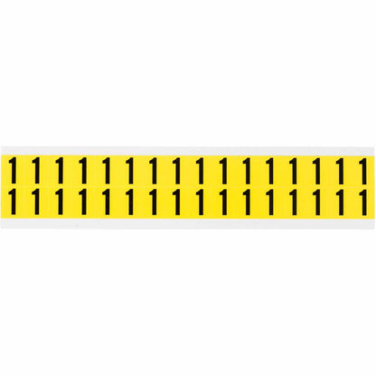 0.625" Vinyl N&L Black on Yellow 1 32/PK