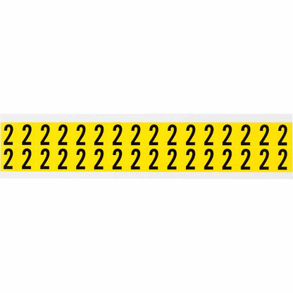 0.625" Vinyl N&L Black on Yellow 2 32/PK